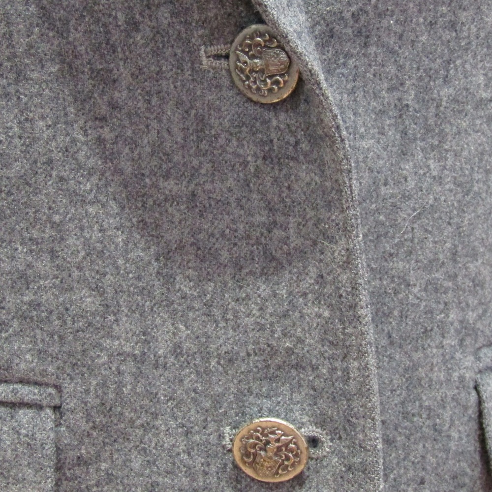 Pendleton Classic Gray Wool Blazer Size 8P - Picture 3 of 6